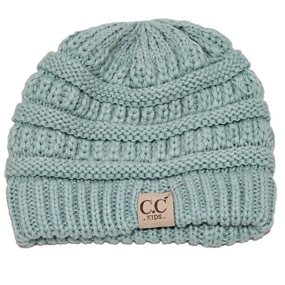 C.C Kids Beanie Toque Cap Cable Knit Soft Stretch Hat *READ*